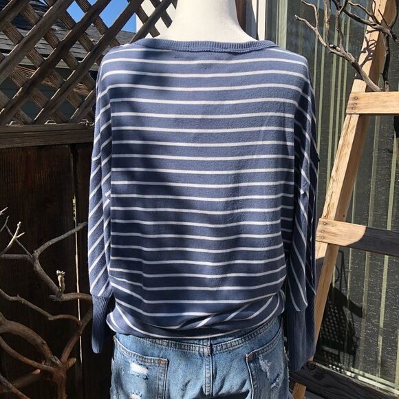 Catherine Malandrino Striped Crew Sweater - Picture 4 of 7